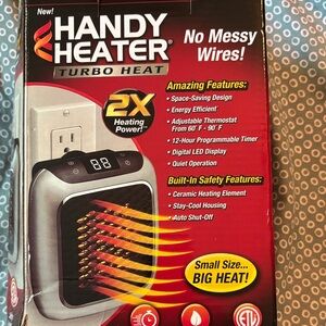 Handy Heater Turbo Heat - Black and Silver